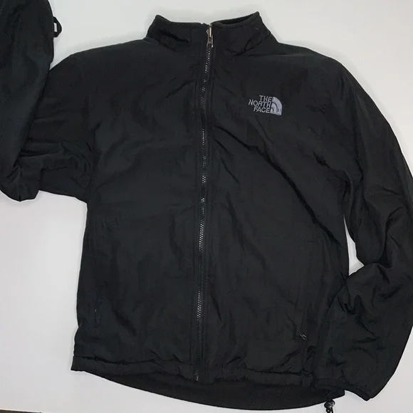 The North Face reversible black size large kids
